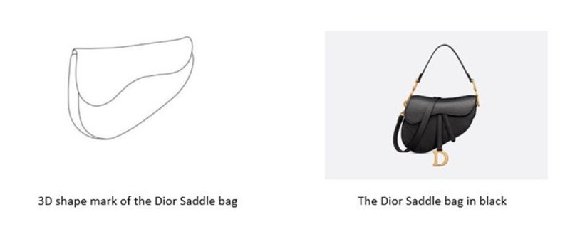 Dior saddle bag 3D trademark