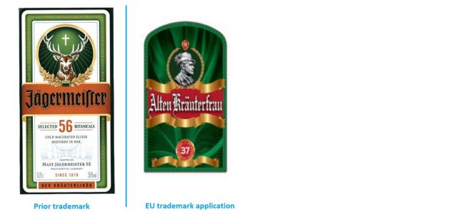 Jägermeister succeeds in opposing the EU trademark application Alten Kräuterfrau for alcoholic beverages